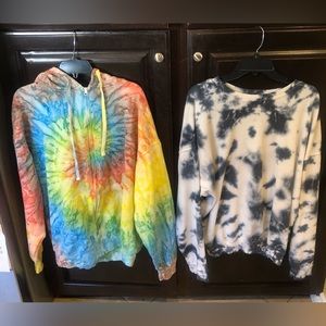 GUC bundle of 2 Tie dye sweatshirts